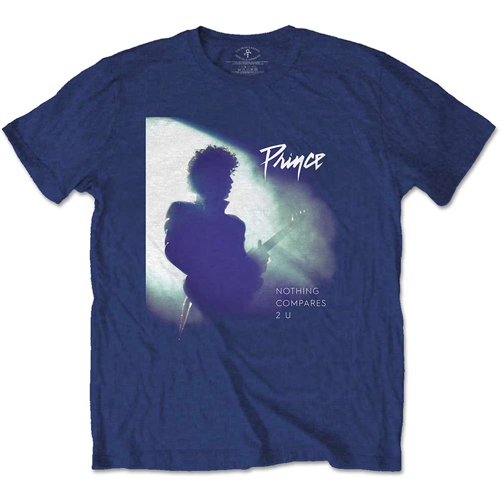 Prince - Nothing Compares 2 U Heren Tshirt - Blauw